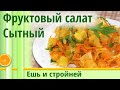 Фруктовый Салат для Похудения с Апельсинами и руколой. Еда для похудения.  Диетические рецепты