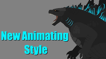 New Animation Style (Read Desc) |A Godzilla Stick Nodes Running Animation Test