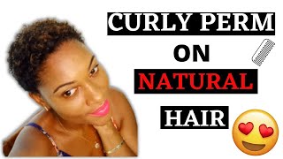 DRY CURL/ WAVE NOUVEAU ON SHORT TAPERED TWA HAIR 🔥🔥| CURL PERM ON NATURAL HAIR | JAMAICAN YOUTUBER