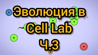Cell Lab - 935ч. - 3200ч. Эволюция при радиации 0,030, ускорение ×16