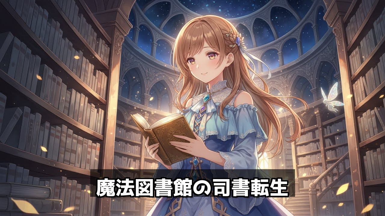 【睡眠用朗読】転生したら魔法の図書館の司書になって、失われた物語を探す旅に出ました