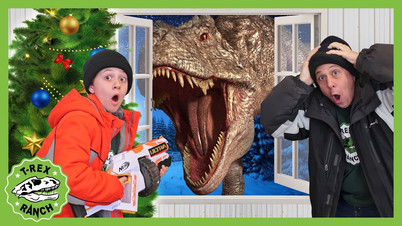 Dinosaurs in a Christmas Story! Life Size Dinosaur Showdown & Baby T-Rex Holiday Adventure for ...