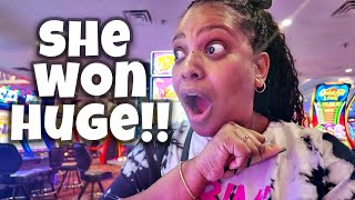 She Just Won HUGE With Her Last $46!!!