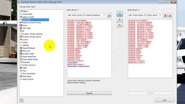 Migrating Styles to Autodesk Inventor 2014