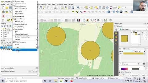 10-Buffers on QGIS (how to make buffer zone around point, line, polygon vector)