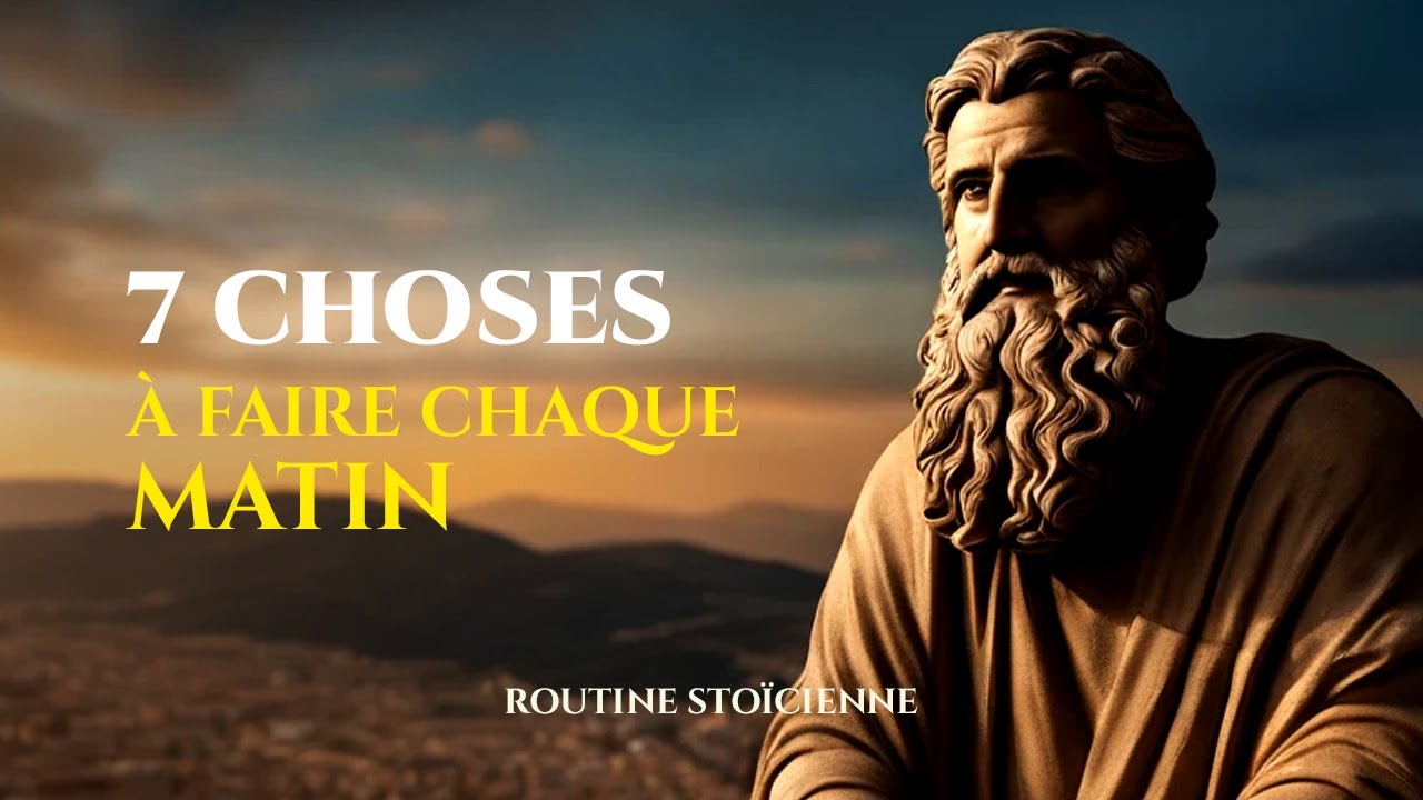 7 CHOSES À FAIRE CHAQUE MATIN Routine Stoïcienne - YouTube