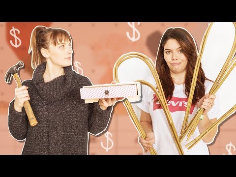 Can we make mid-century and boho decor from the dollar store?!