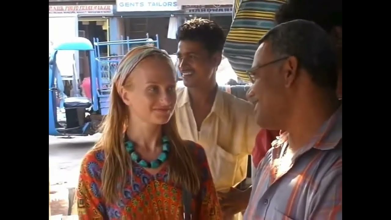 Barefoot girls in india