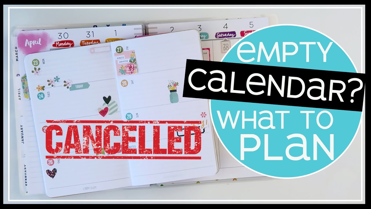 Empty Calendar? What to do When You're Bored 2020