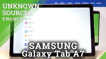 How to Allow Unknown Sources on SAMSUNG Galaxy TAB A7 2020 - Apps Installation