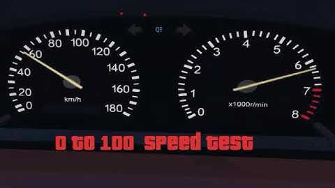 Toyota Mark 2 0 to 100 speed test|#2