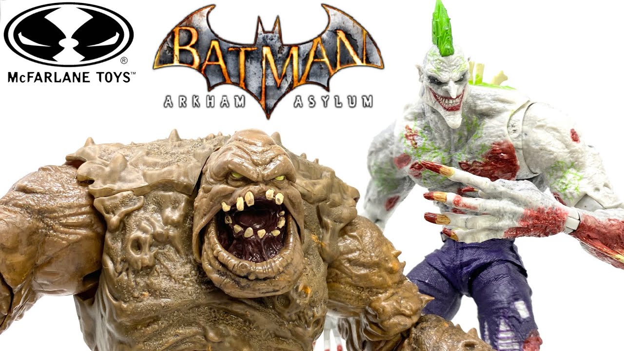 Batman Arkham Asylum TITAN JOKER & DC Rebirth CLAYFACE Mcfarlane Toys DC  Multiverse Review - YouTube