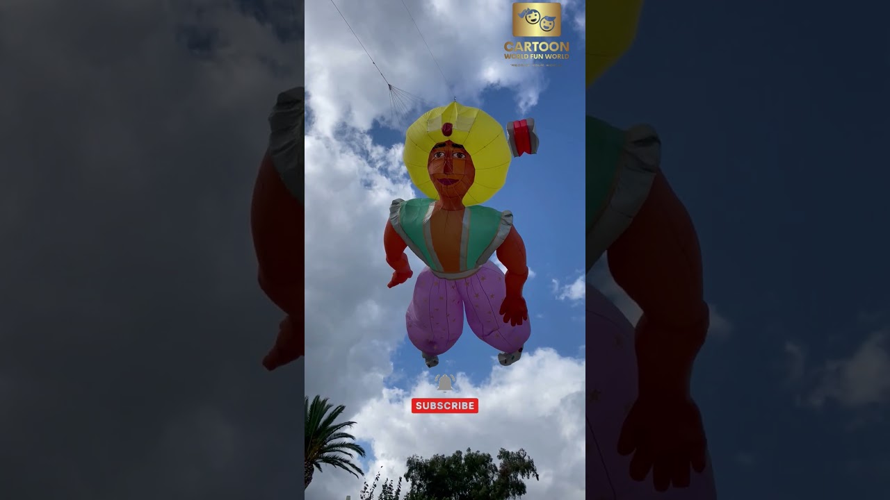 A Shot Of Floating Balloon of Cartoon Character