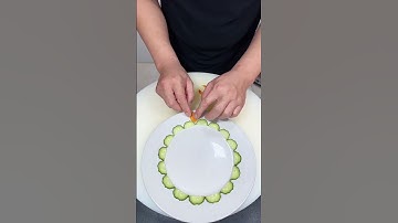 The master teaches you how to easily make exquisite plating with cucumbers