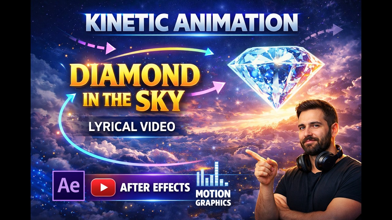 Lyrical Video | Diamond in the sky | After Effects | Motion Graphics ...