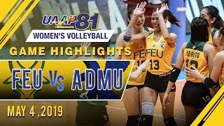 UAAP 81 WV Final Four: FEU vs. ADMU | Game Highlights | May 4, 2019