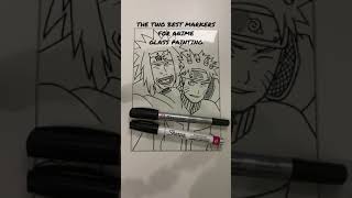 Best Markers for Anime Glass Painting(#Shorts)