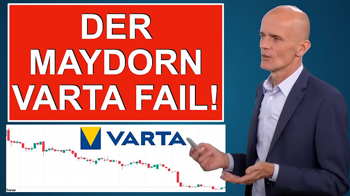 Der tiefe FALL von VARTA und MAYDORN!