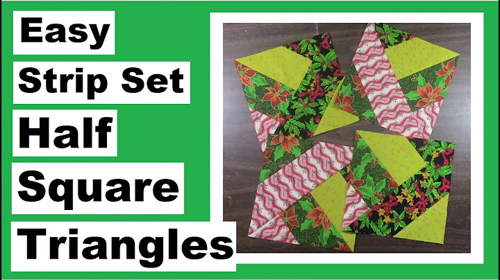 Easy Strip Set Half Square Triangles - My Old Quil...