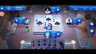 Spades Masters (by YallaPlay) - 4 player trick-taking card game for Android and iOS - gameplay. screenshot 2