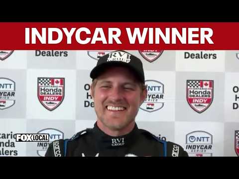 IndyCar driver Marcus Ericsson talks latest win, Freedom 250 Grand Prix