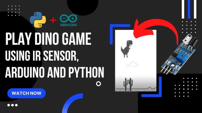 Automated Dino game using arduino 