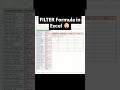 Excel FILTER Formula 😲 | Data Filter in 1 Second 🔥#excel #excelshorts #exceltricks #shortsviral