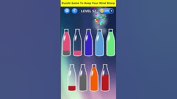 Water Color Sort Level 57 Walk-through Solution iOS/Android #shorts #youtubeshorts #watersortpuzzle