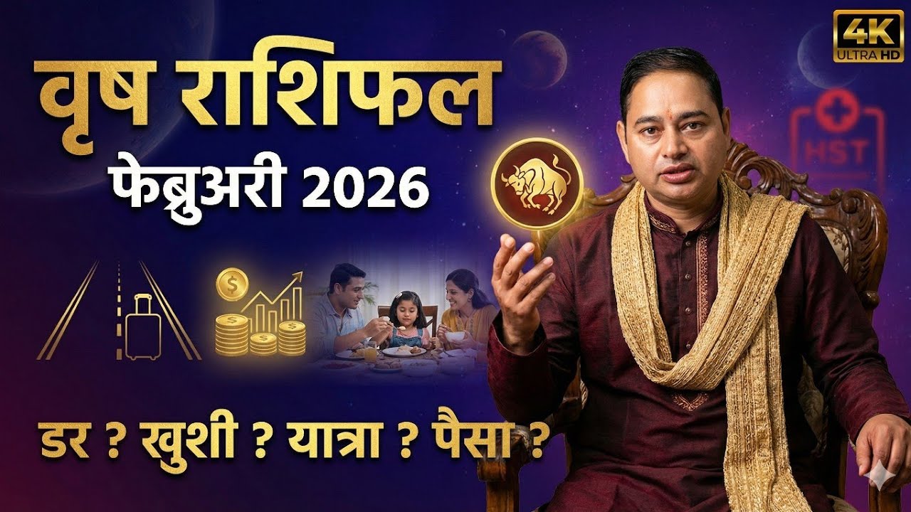 वृष राशिफल फरवरी 2026, Vrish Rashifal 2026 February, Monthly Horoscope 2026 February, earning money 