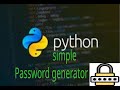 python simple password generator