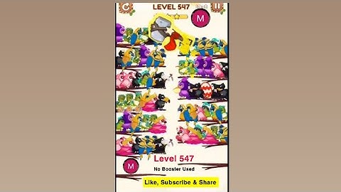 #bird #sort 2 #color #puzzle #level 547 #birdsort #colour #gaming #viral #trending #shorts #solution