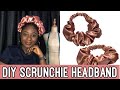 HOW TO MAKE A STATEMENT HEADBAND | DIY SCRUNCHIE HEADBAND