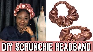 HOW TO MAKE A STATEMENT HEADBAND | DIY SCRUNCHIE HEADBAND