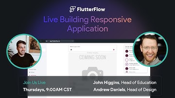Live Building Responsive App in FlutterFlow -- UI/UX Livestream