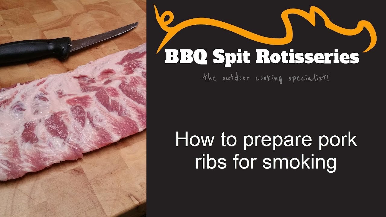 How to prepare pork ribs for smoking - YouTube