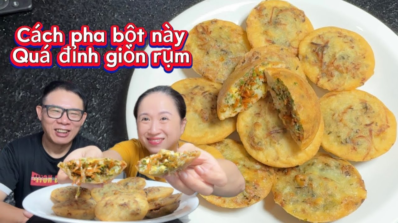 Bí quyết pha bột làm Bánh Giá người hoa thơm ngon bao giòn rụm