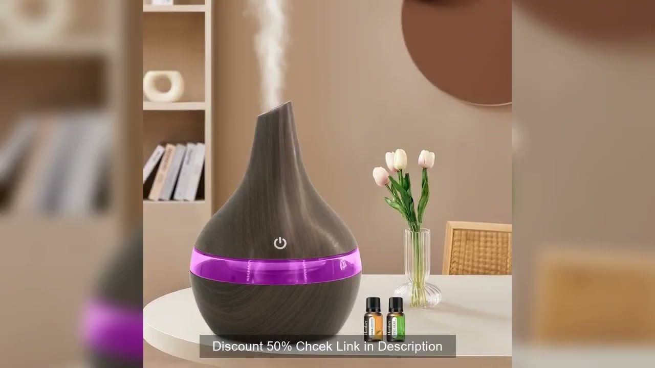 Multi Functional 300ml Humidifier Diffuser Combo  Relieve Dry Air for Better Sleep & Work