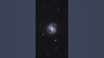 Galaxy Through My Telescope (M100) #astrophotography #telescope #galaxy