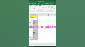 Remove Duplicate value for n Ms Excel. #2023 #excelshortcuts #Short #viral #excelshortcuts