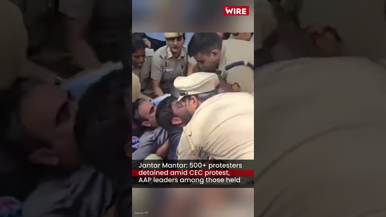 Jantar Mantar 2.0: 500+ protestors detained amid CEC protests, AAP leaders among those held