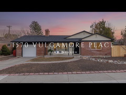 1570 Vulgamore Place, Reno, NV home video tour