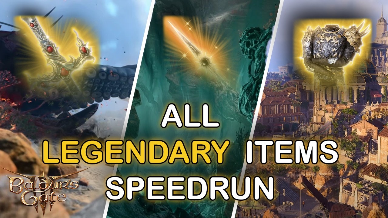 I Speedran Baldur's Gate 3 for EVERY Legendary Item