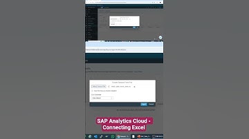 SAP Analytics Cloud - Connecting Excel, SAP Hana etc.#sap #sac #analyticscloud