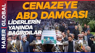 Reisinin Cenazesinde ABD' ye Ölüm Sloganları! Devlet Başkanlarının Yanında Böyle Bağırdılar