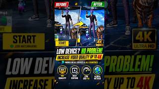 PUBG Mobile Video Quality Increase to 4K 😱 Low End Device PUBG Video Quality to Ultra HD 4K |#growth