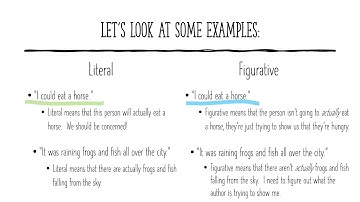 Literal versus Figurative Language