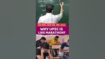 Why UPSC is Like Marathon? When To Start UPSC Preparation Strategy For Beginners By Sachin Jain IRS