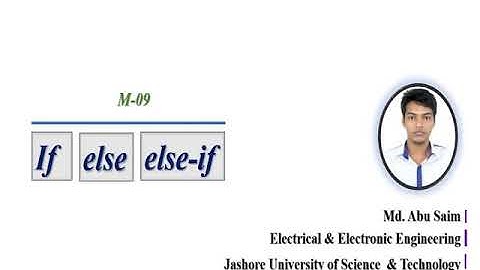 MATLAB Bangla Tutorial || if  else & elseif || M09