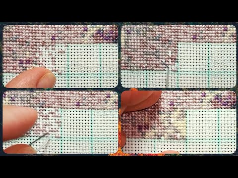 Процесс вышивки крестом🪡//Cross-stitch