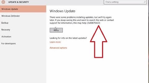 Fix Windows Update Error 0x80070422 in WINDOWS 10 | |